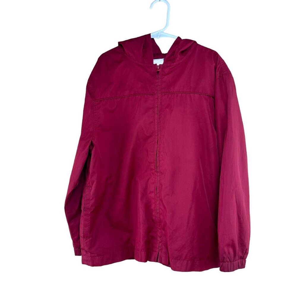Gymboree Red Windbreaker Rain Jacket Size M (7-8) Spring Fall Summer